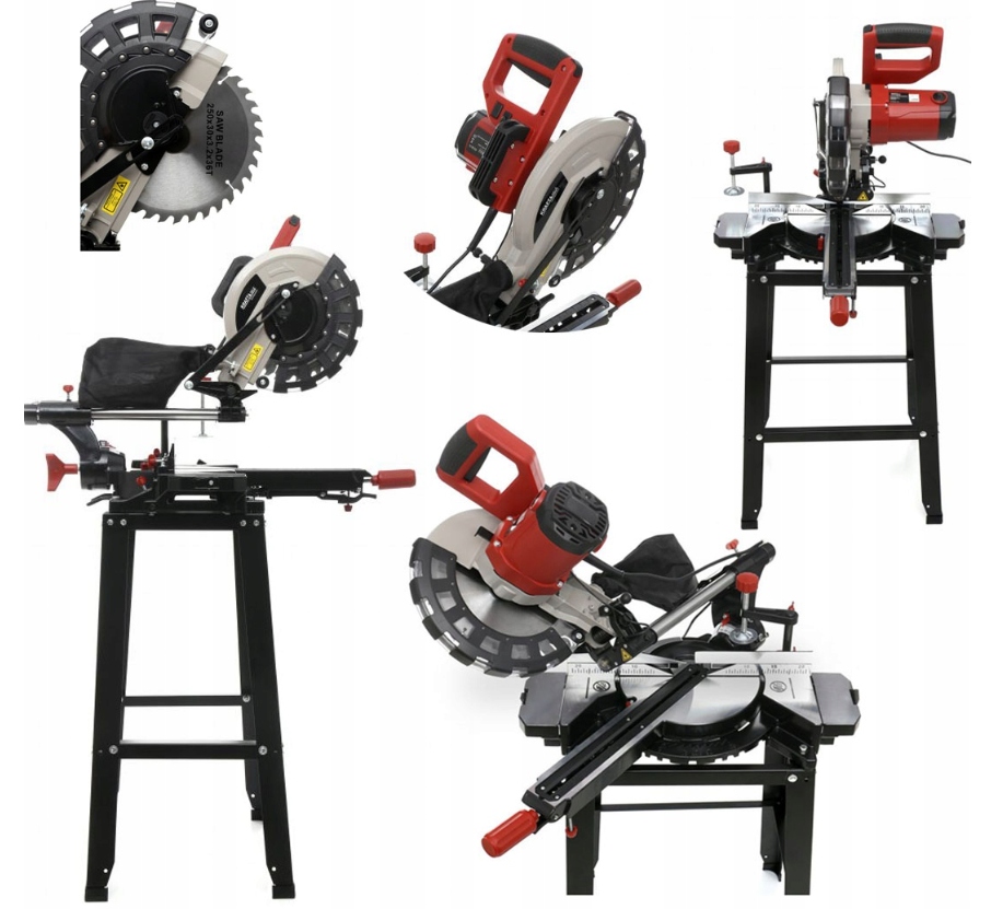 Ukośnica Do Drewna I Aluminium 2500W 250mm Laser Plus Stół