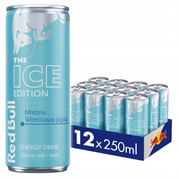 Levně Red Bull Energetický nápoj Ice Edition vanilka-borůvka 12x250 ml sada
