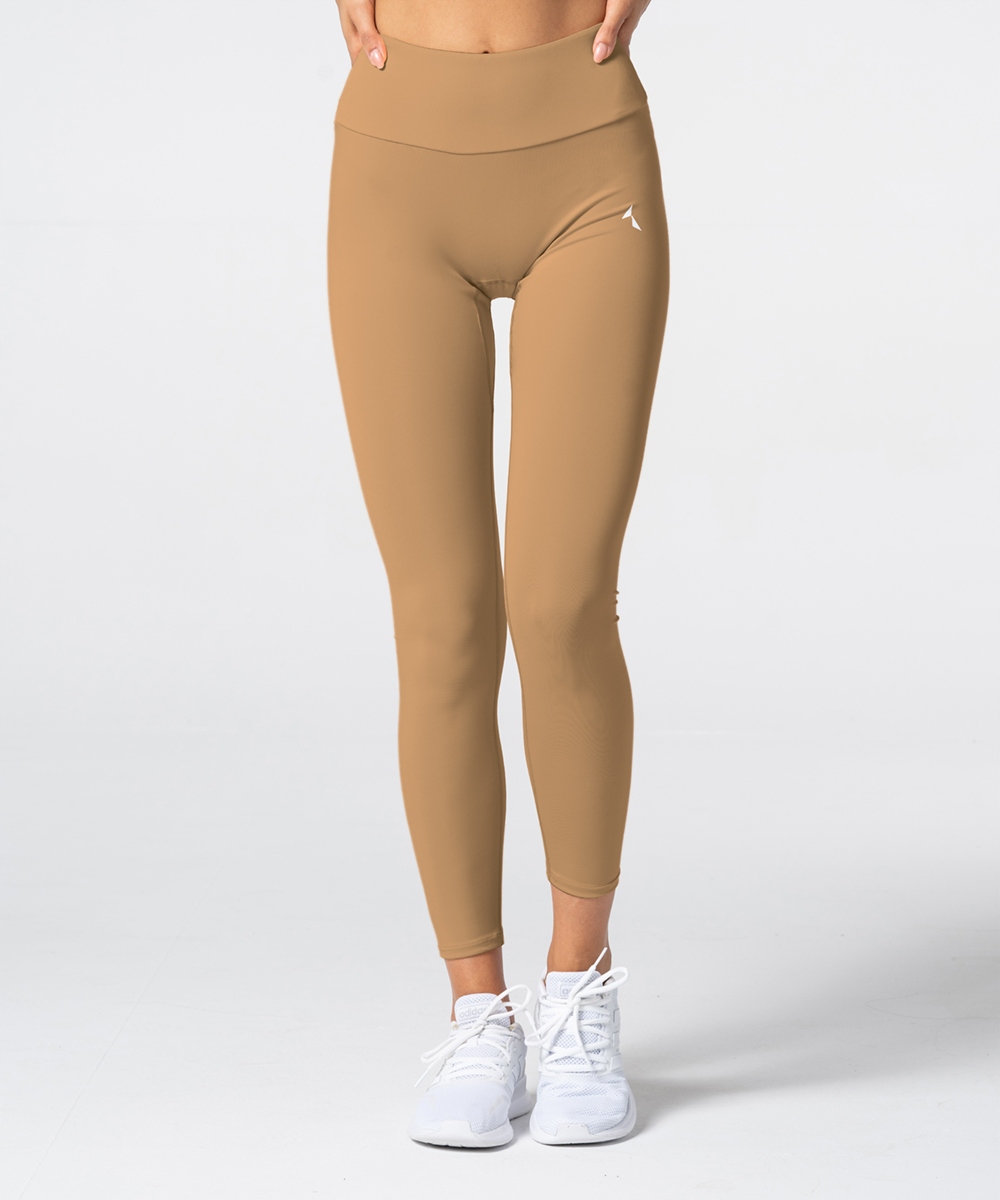 Legginsy damskie khaki wysoki stan M Carpatree Płeć kobieta