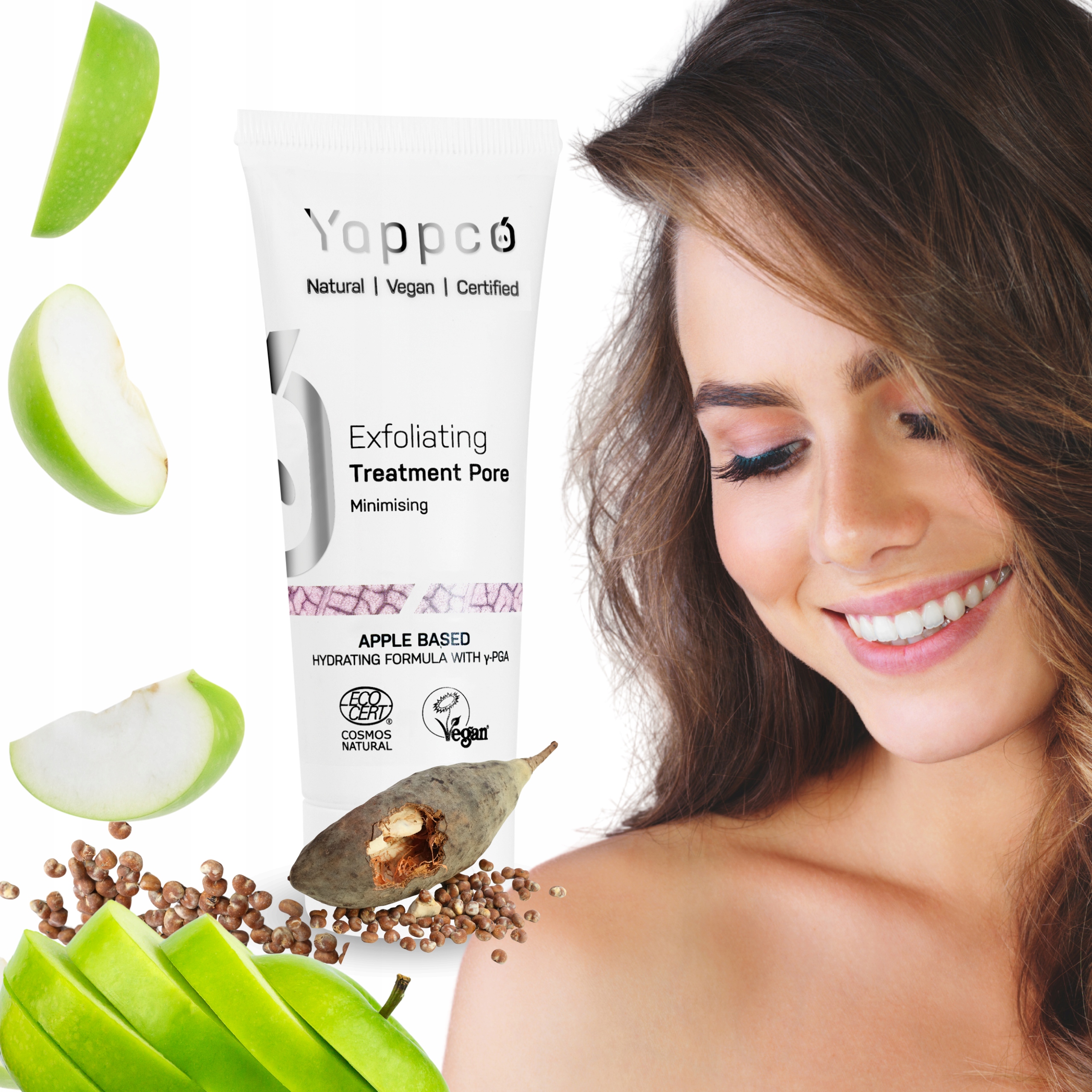 KURACJA ZŁUSZCZAJĄCA, ZWĘŻAJĄCA PORY 75 ML - SKÓRA PROBLEMATYCZNA - YAPPCO