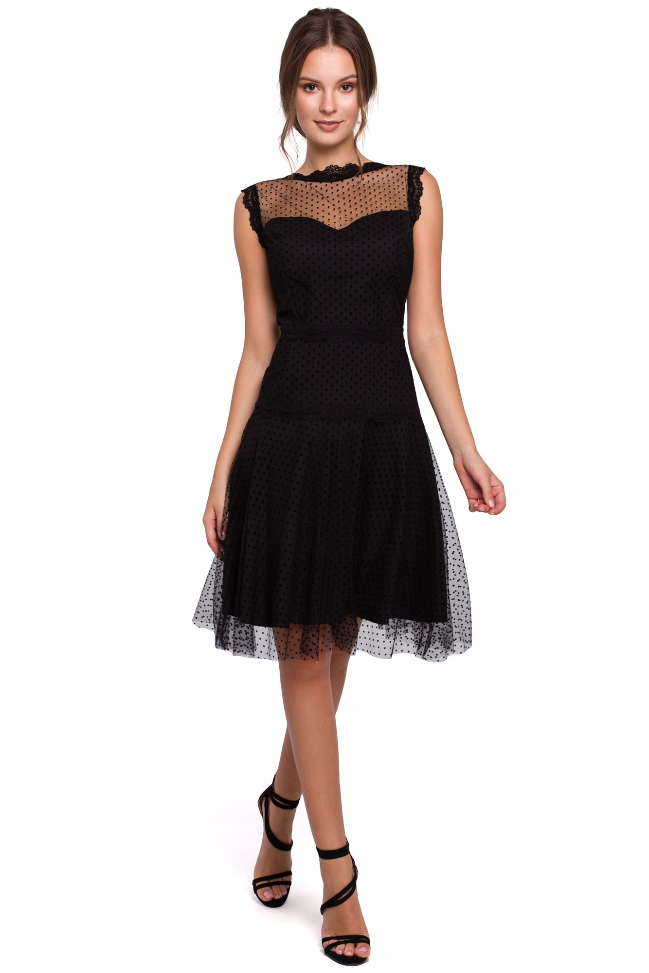 

Makover K030 Sukienka Rozkloszowana W (XXL) Czarny