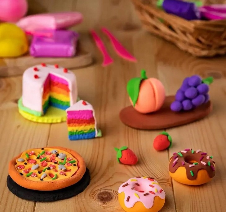 MASA PLASTYCZNA MAGICZNA PIANKOLINA PLASTELINA GLINA 24 KOLORY Płeć chłopcy dziewczynki