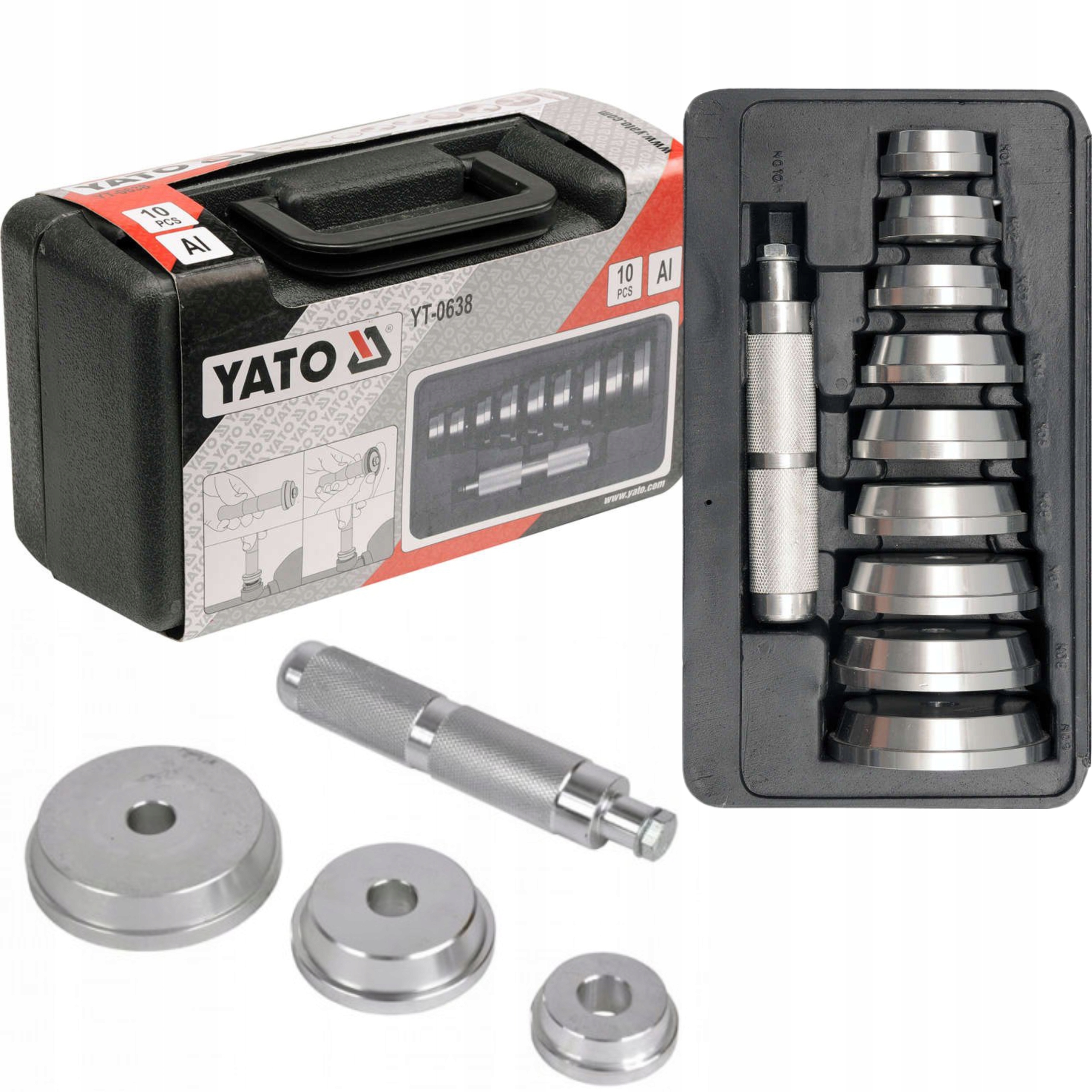 Yato Zestaw Do Osadzania Simeringów Łożysk 10 El. YT-0638