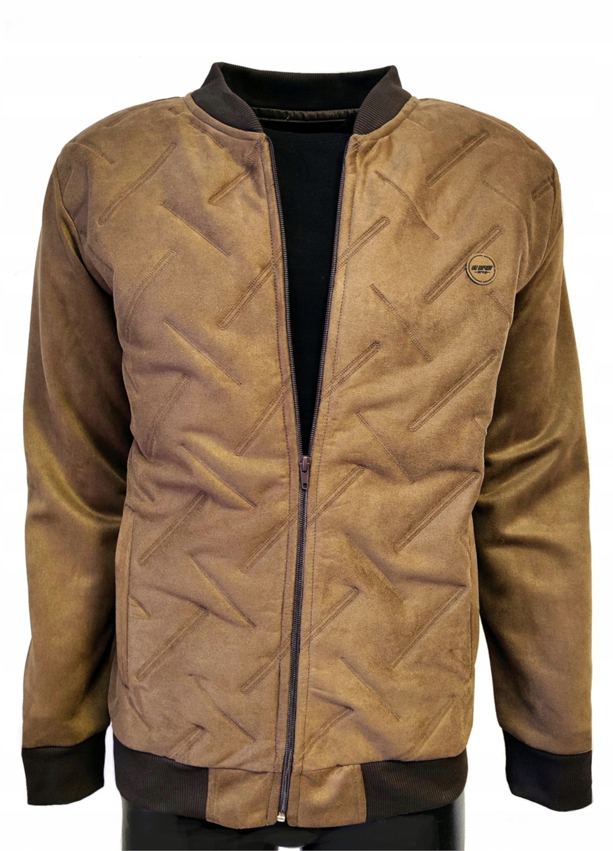 Přechodová bunda na zip sportovní mikina béžová XL