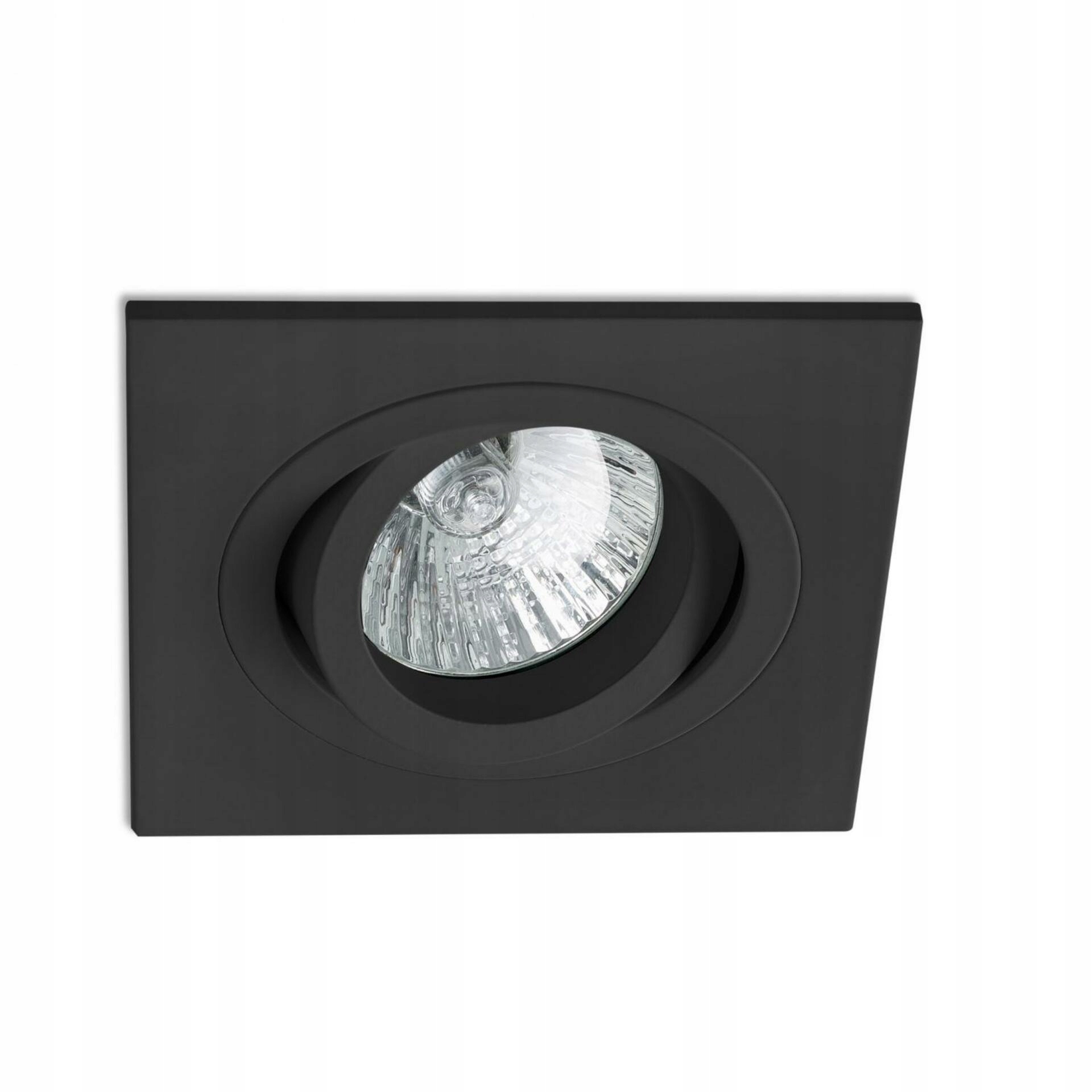 Faro Radón Sq zapuštěné černé stropní svítidlo 92x92 mm GU10 IP20