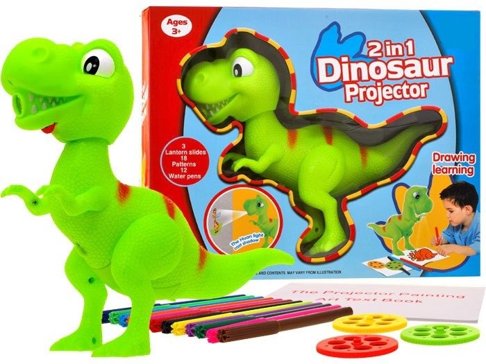 

Dinozaur T-rex Rzutnik projektor pisaki TA0048
