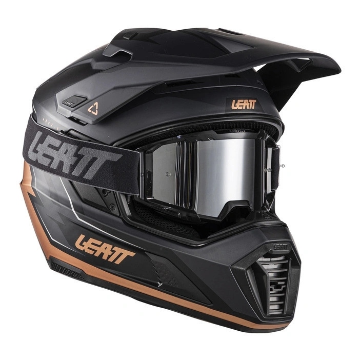 Crossová prilba s okuliarmi Leatt Adv 7.5 Black/bronze čierna hnedá Darčeky