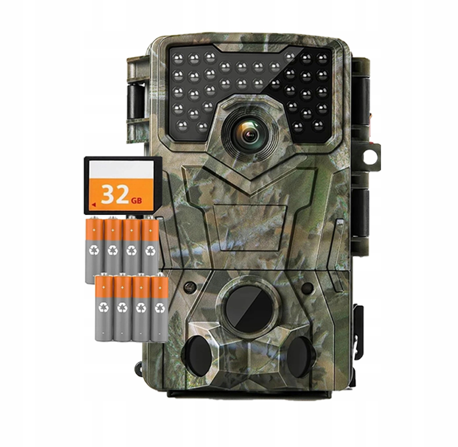 Lesní kamera pro lov Ir 850nm 4K 48Mpx s 32G kartou a 8AA bateriemi