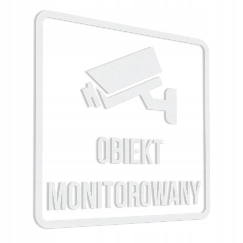 

Obiekt Monitorowany naklejka, nalepka 10x10cm
