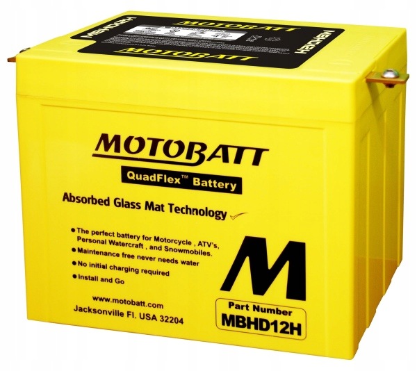 Motobatt Batéria Moto 12V 33AH/390A L+ (VYM:200X130X163/163)