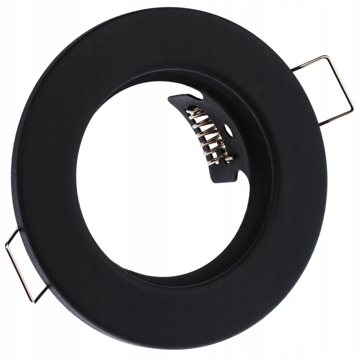 6x Oprawa HALOGENOWA STAŁA Czarny + LED GU10 3W Kolor srebrny