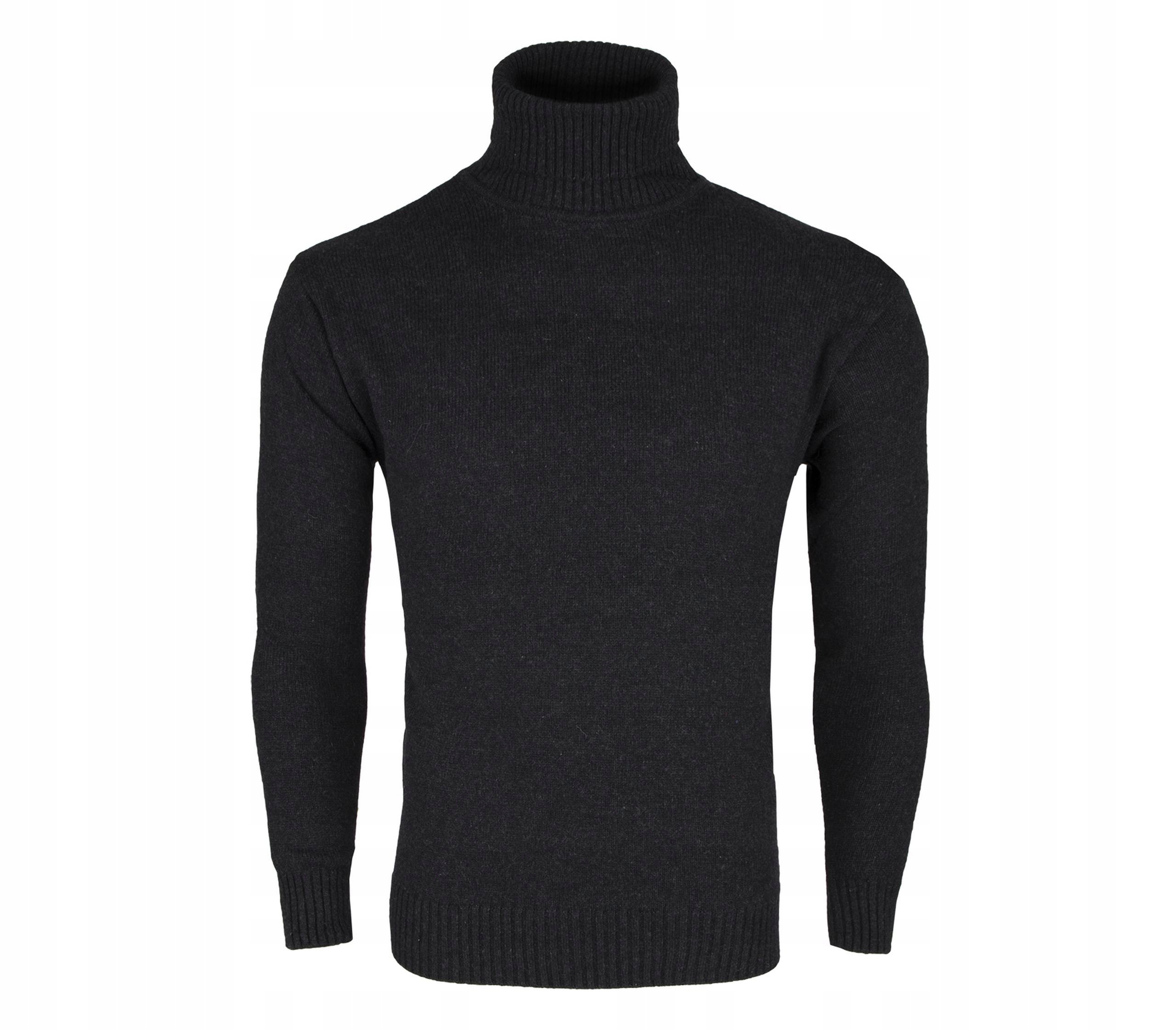 GOLF MĘSKI WEŁNIANY SWETER GRAFITOWY! XL SW151