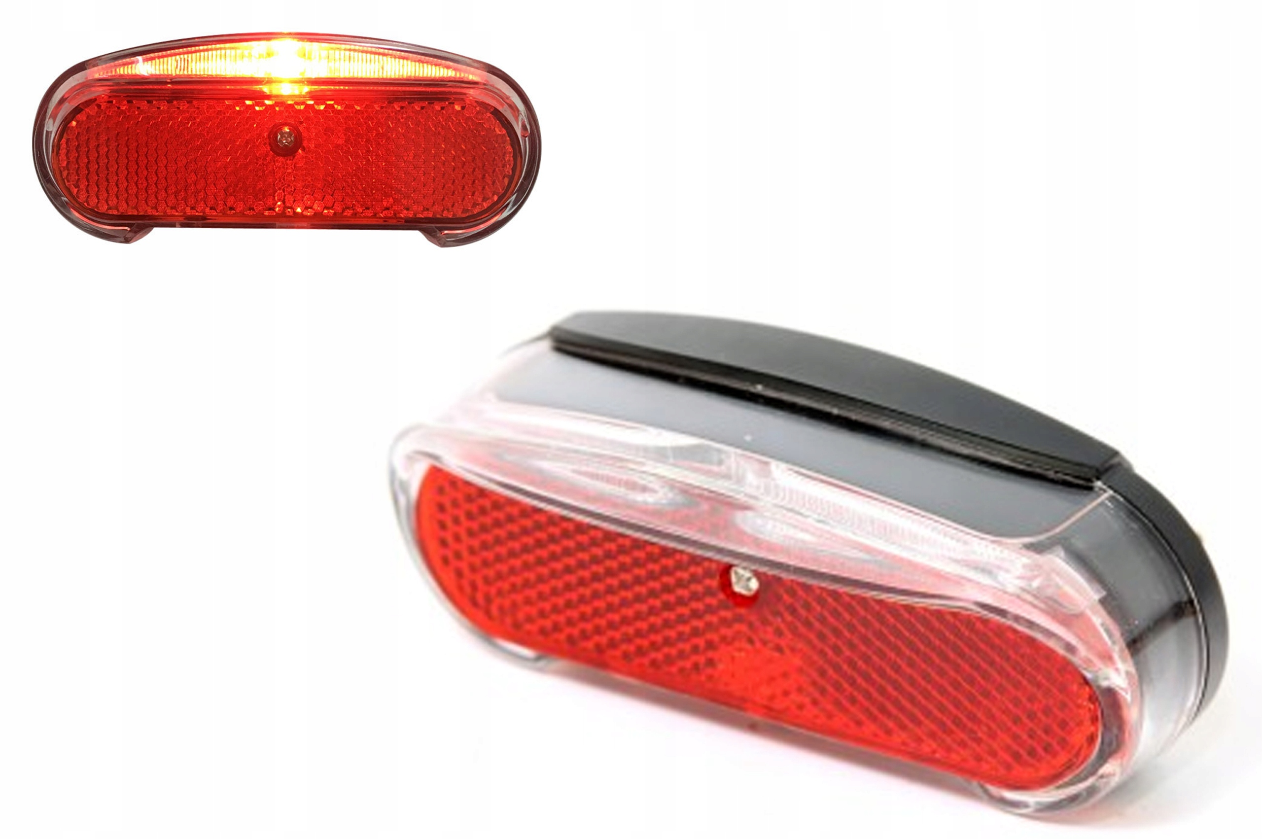 Lampka Rowerowa tył tylna na bagażnik z odblaskiem Kands YG-WD420 Led