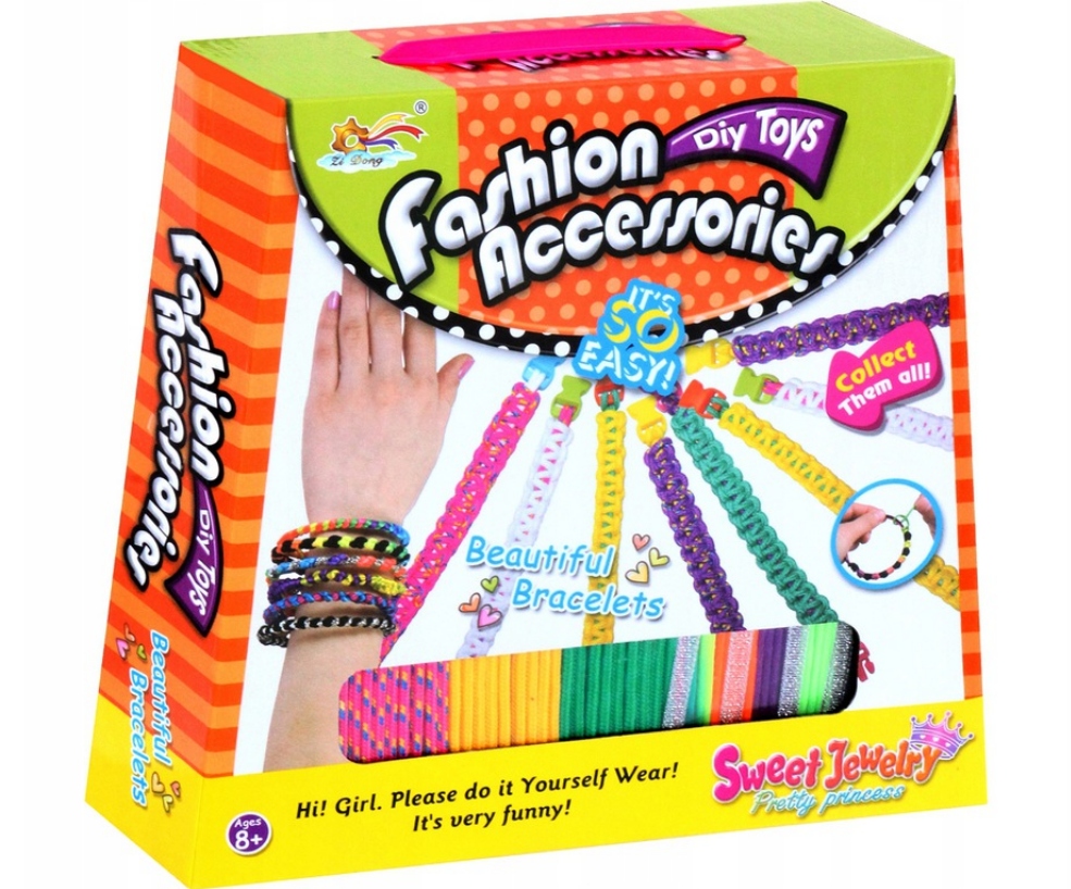 

Zestaw kreatywny do robienia bransoletek Madej +8