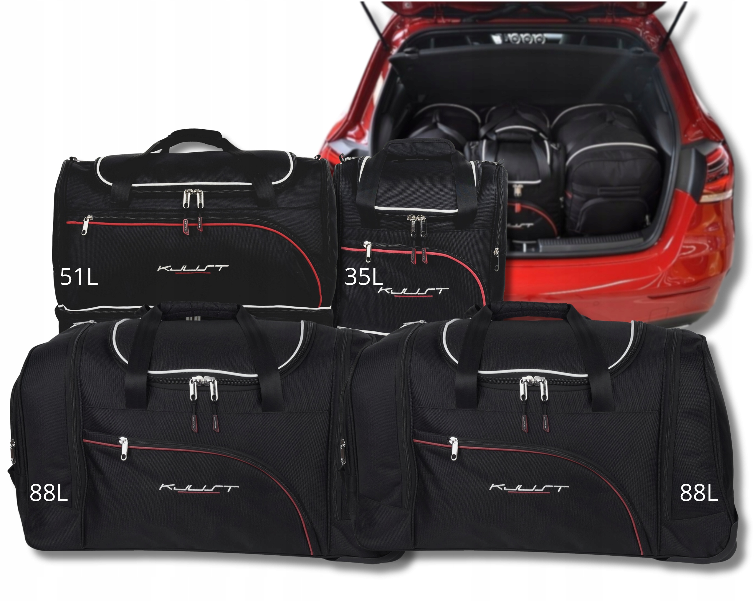 Cestovná Taška Do Kufra Mercedes-benz A Hatchback 2018+ 4 ks