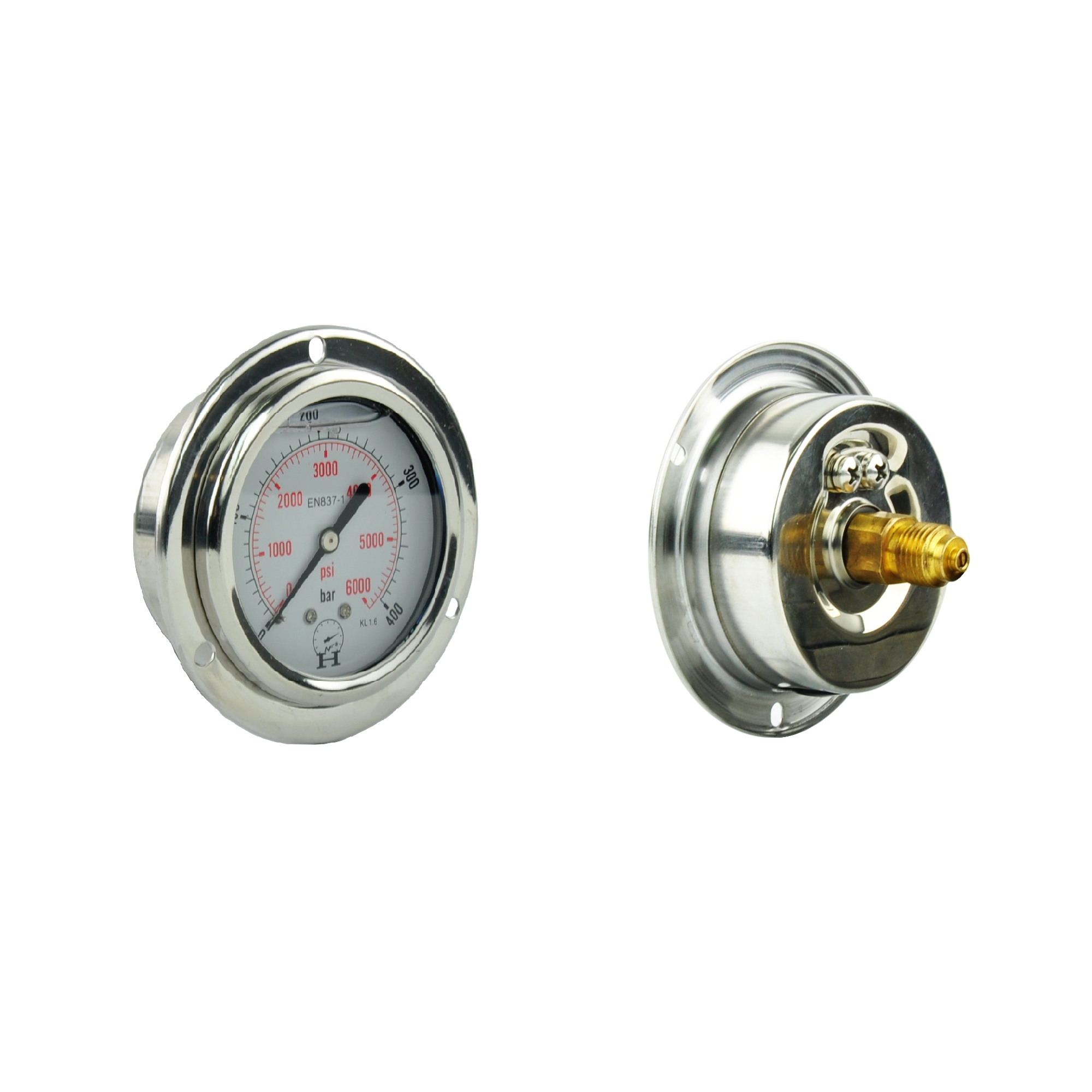 1.52.01.116 - Манометр с креплением 63 мм 0-400BAR GW T 1/4