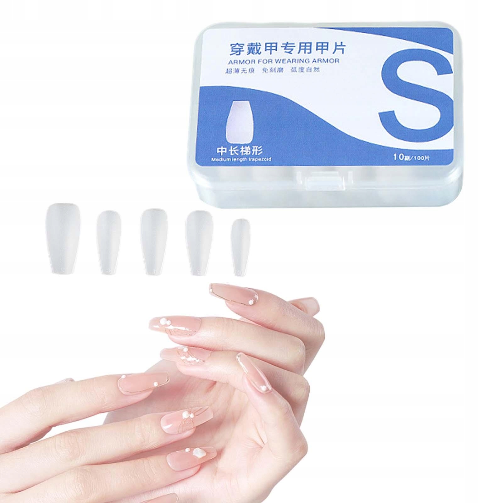 100x Gel Nail Tips et Finger Nail Tips for Acrylic Nail Dip Powder Nails S Kod producenta PETSOLA-75027846