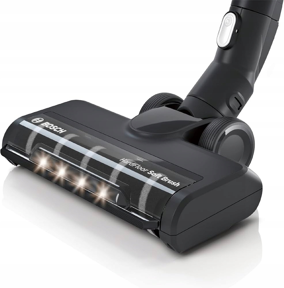 Bosch Bhzuhfn Mäkká hubica na tvrdé podlahy s Led, čierna