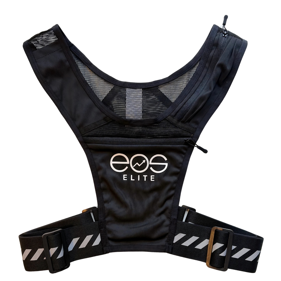 Lehká Běžecká Vesta S Reflexními Prvky A Kapsa Na Lahev Černá