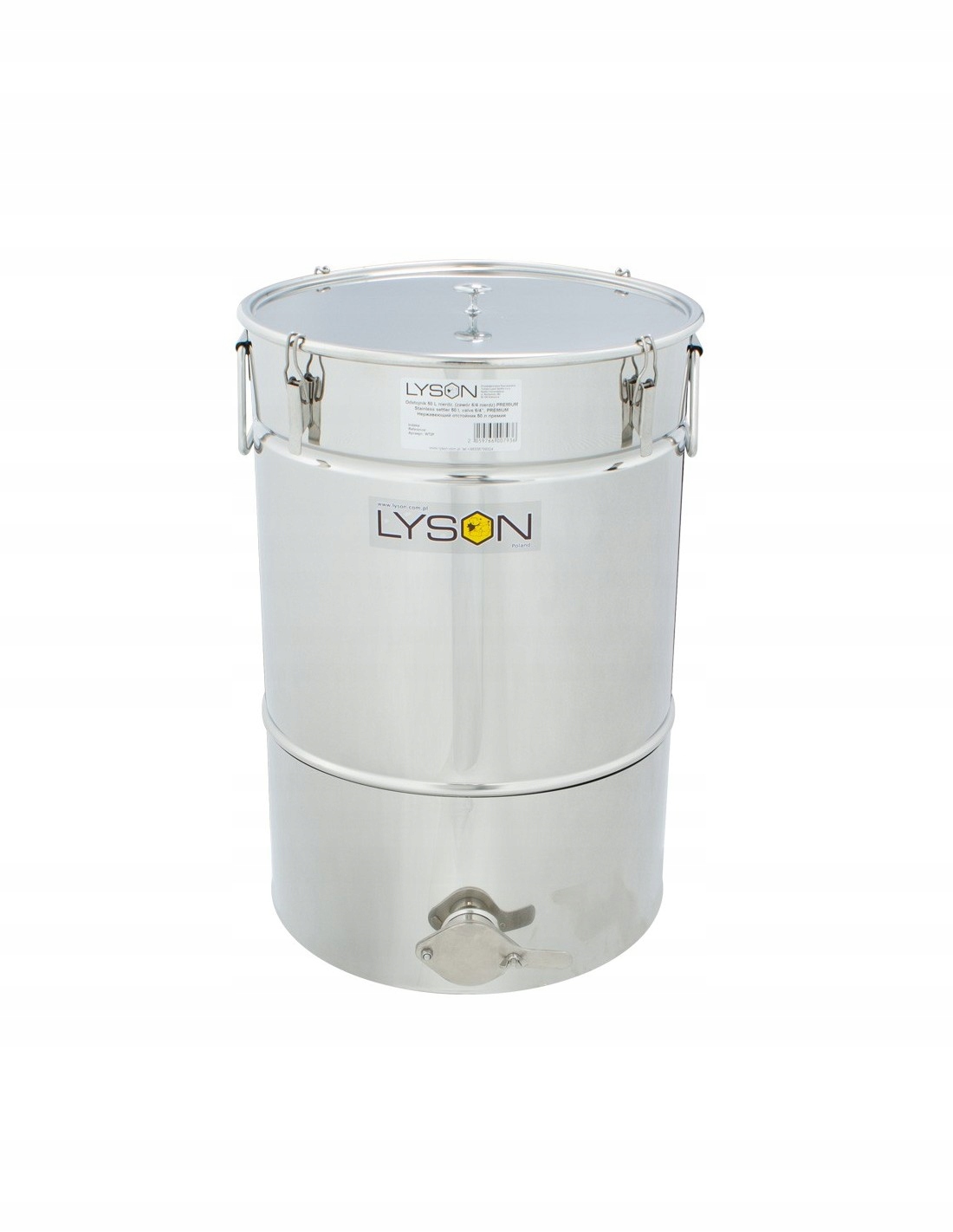 Stopka 50L nerezová, kónické dno Łysoń