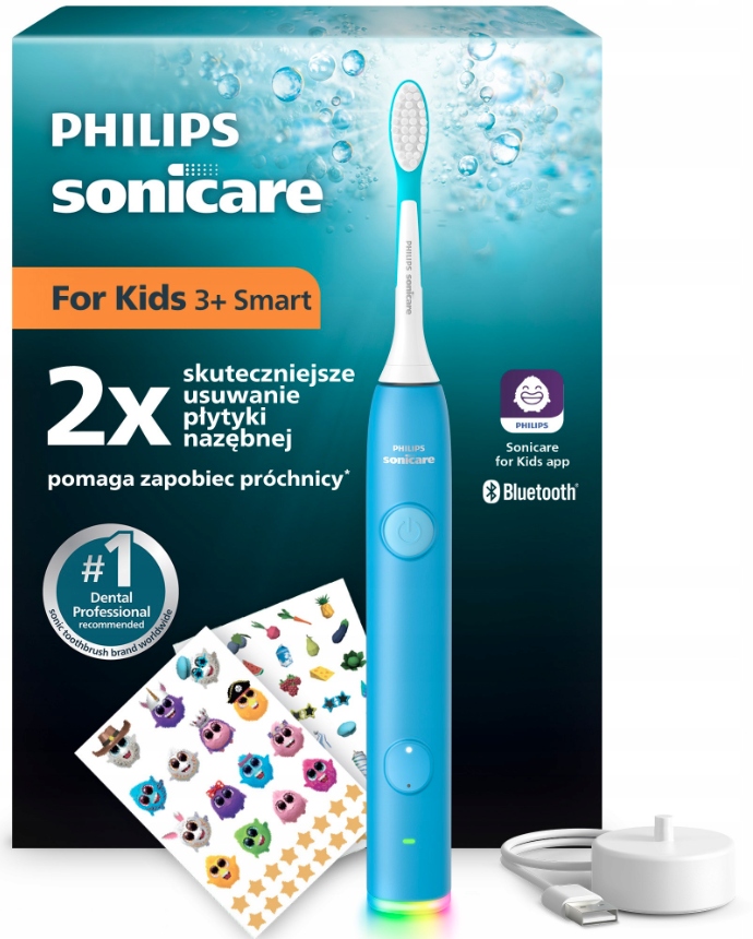 Szczoteczka soniczna Philips Sonicare dla dzieci Smart HX6600/12 niebieska