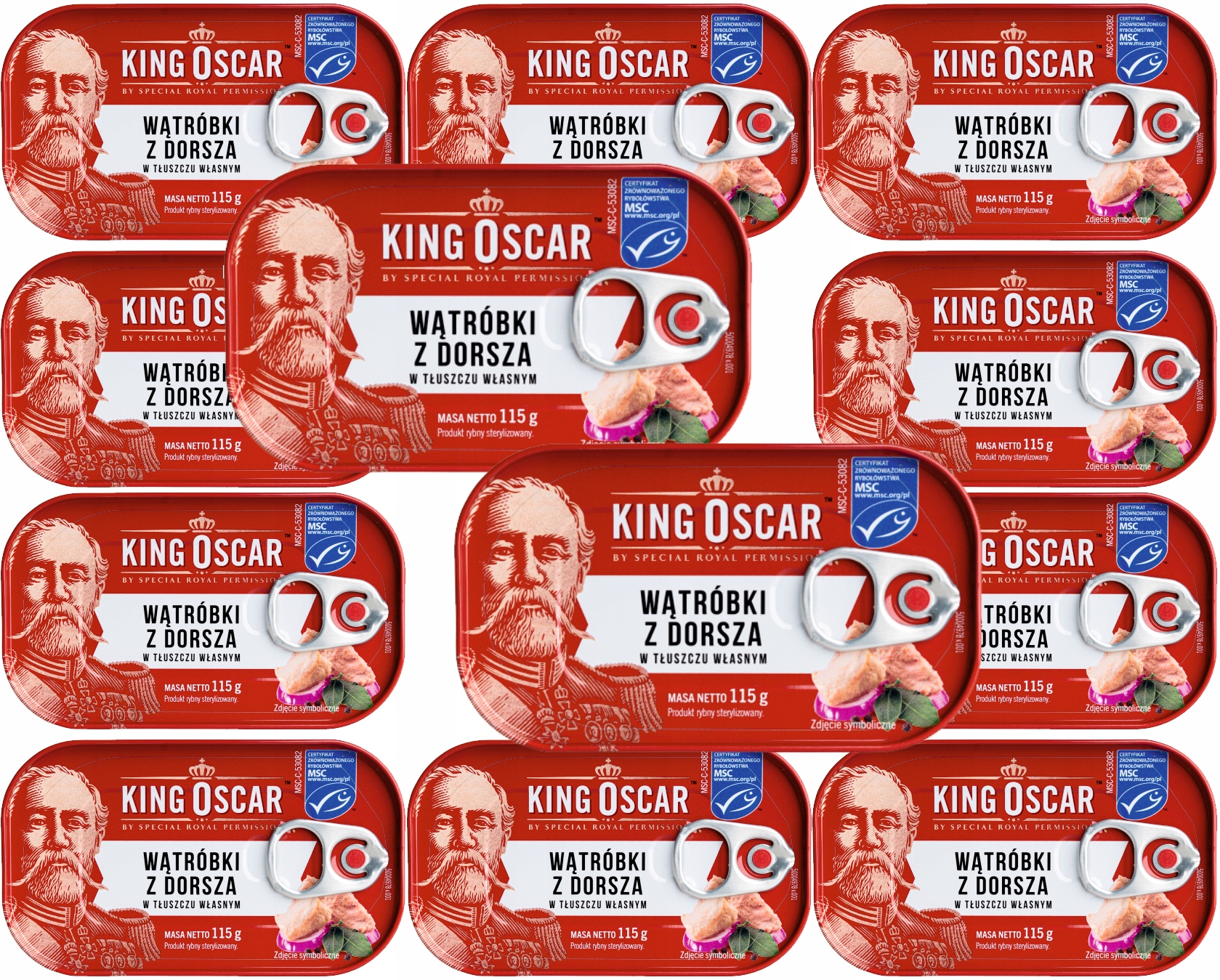 King Oscar Wątróbki z Dorsza w Tłuszczu 115 g