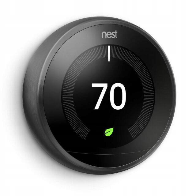 Inteligentny Termostat Google Nest Learning 3 Gen Czarny (T3029EX)