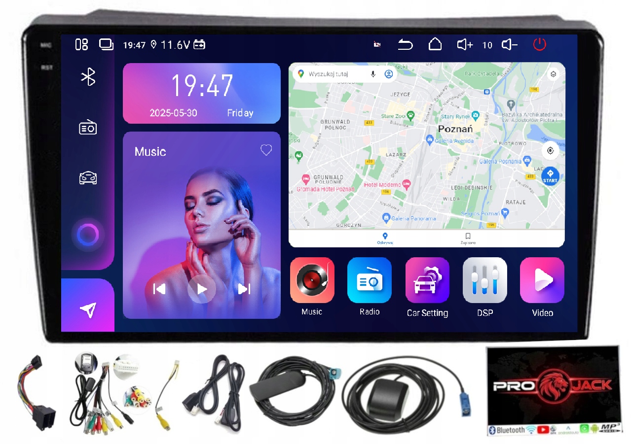 Rádio Android Navigácia Nissan Primastar 2006-2014 Carplay Wifi 8/256GB Sim