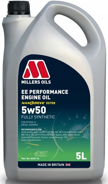 Olej silnikowy Millers Oils Ee Performance 5W50 5L