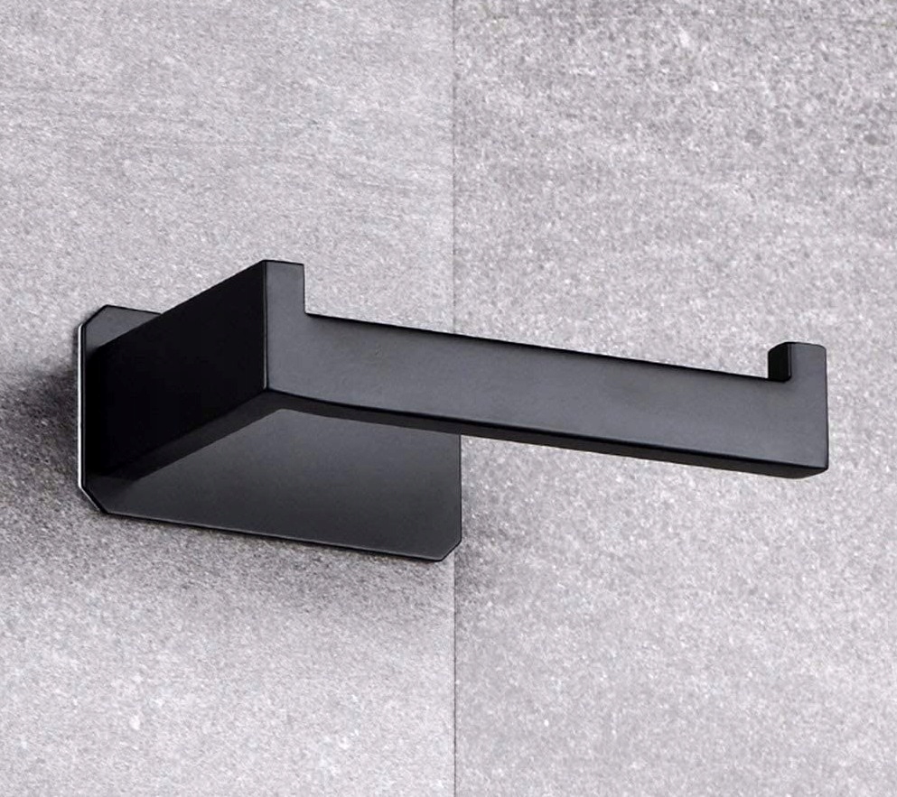 SAMOPRZYLEPNY Uchwyt na papier Toaletowy WC Loft Czarny wieszak do Łazienki Przeznaczenie na papier