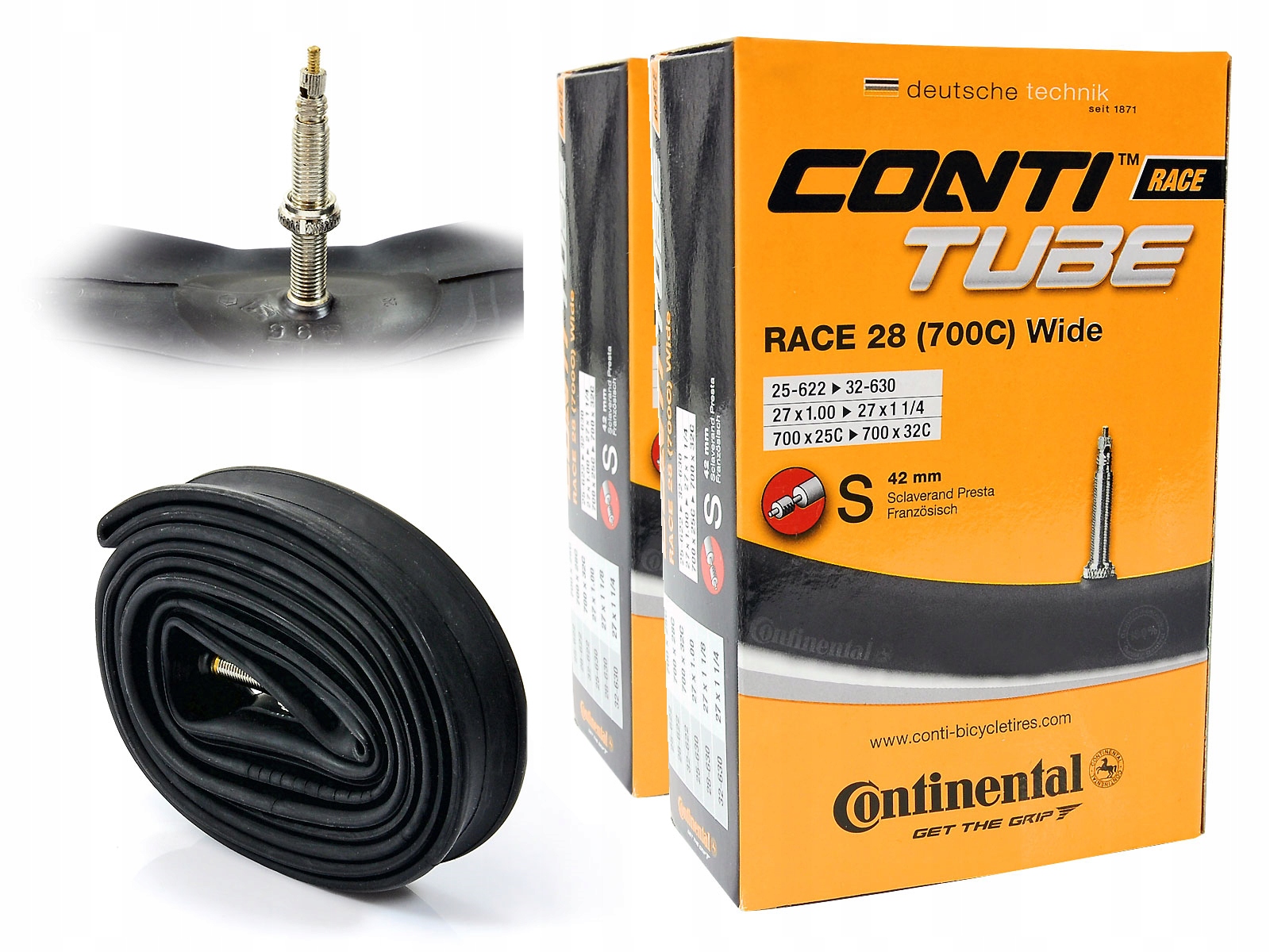 

Dętki Continental Race Wide 28''x1,0-1,25''presta