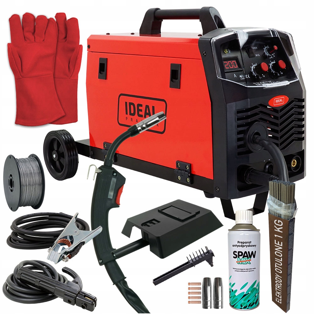 Spawarka MIGOMAT 2w1 MIG MAG 200 MMA FLUX zestaw