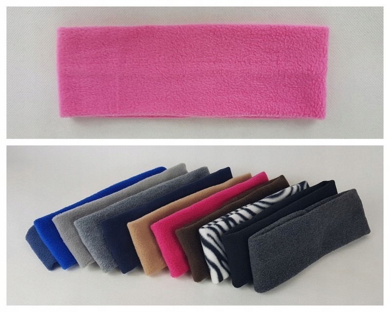 518 OPASKA z polaru polarowa szer. 8 cm ROŻOWA Marka inna