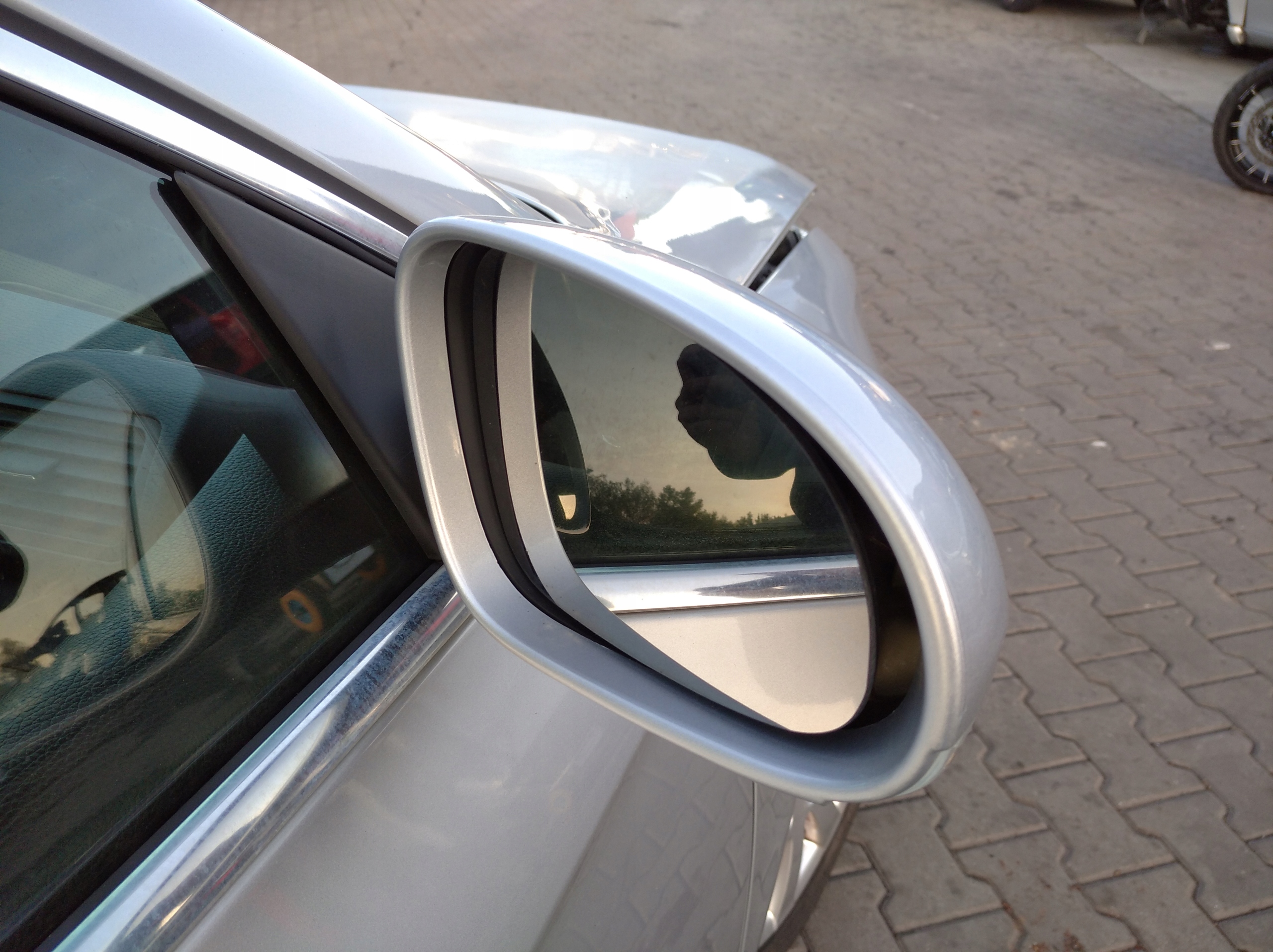 VW PASSAT B6 3C mirror right electrics LA7W silver 6 PIN EU EUROPA