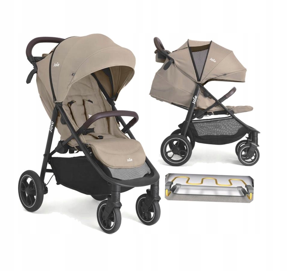 Joie Litetrax Pro Wózek Spacerowy 4X Amortyzacja Siedzisko Flex Dodatki