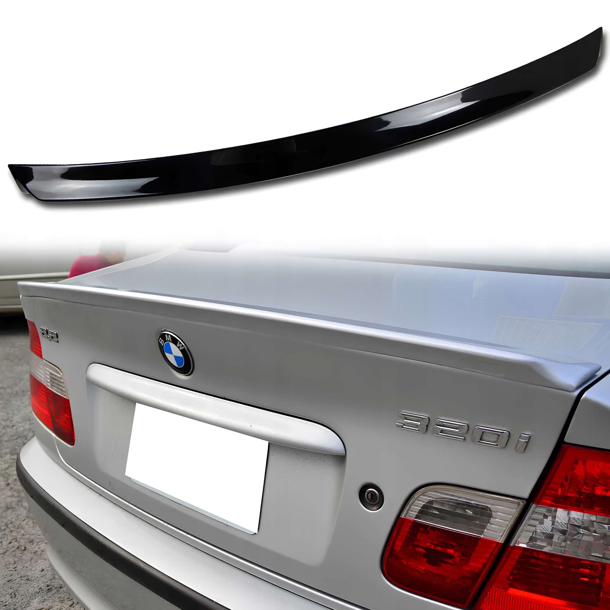 Spoiler Lotka Bmw řady 3 E46 Sedan Styl Černý Lesk (1998–2006) Spojler