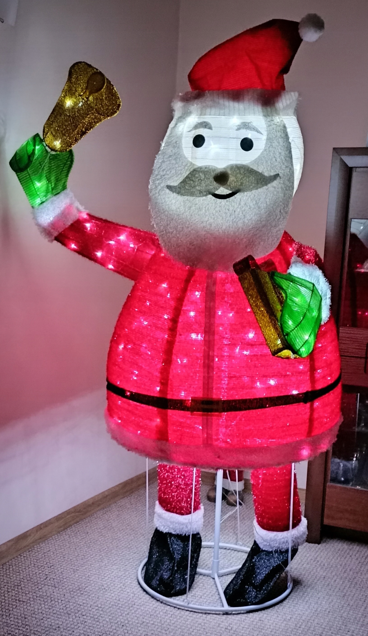 ŚWIĘTY MIKOŁAJ OZDOBA 180 cm 200 LED IP44 TIMER EAN (GTIN) 4251362412925