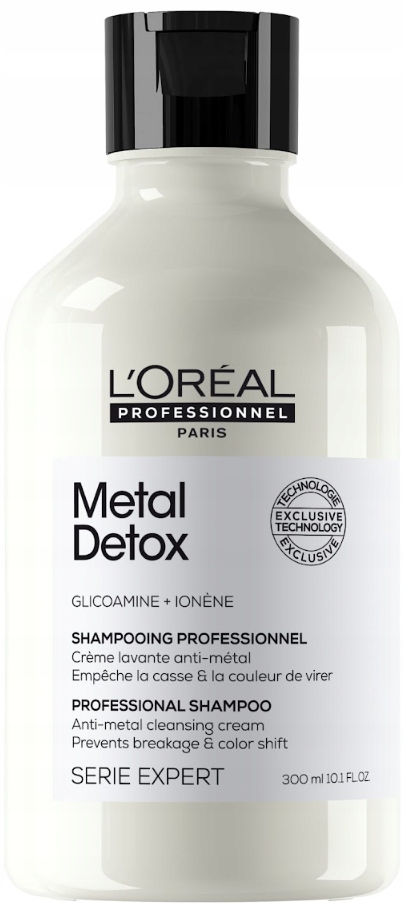Loreal Metal Detox szampon do włosów zniszczonych farbowanych 300 ml