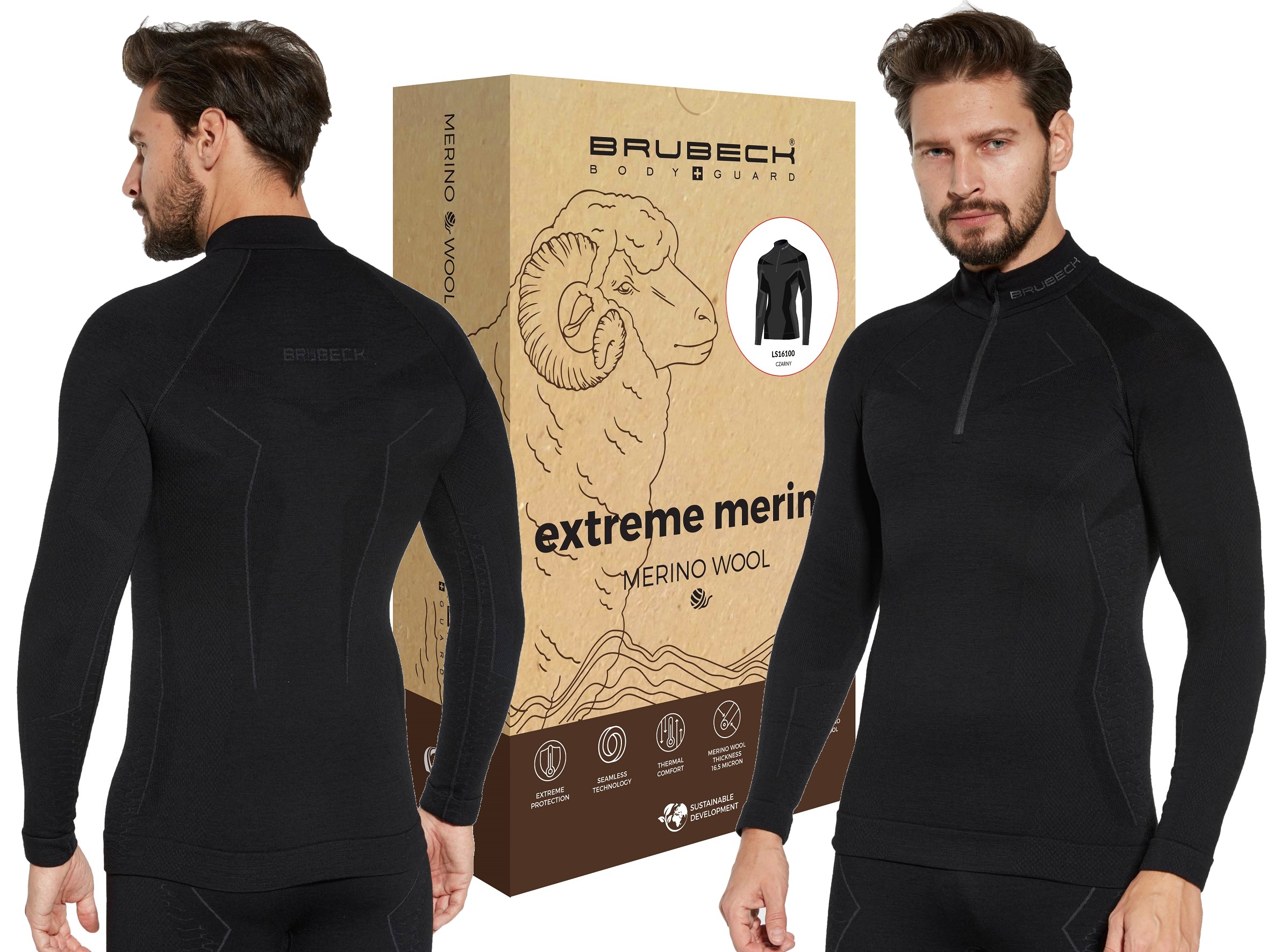 Brubeck Termiczna Koszulka Na Narty Merino Wool -s