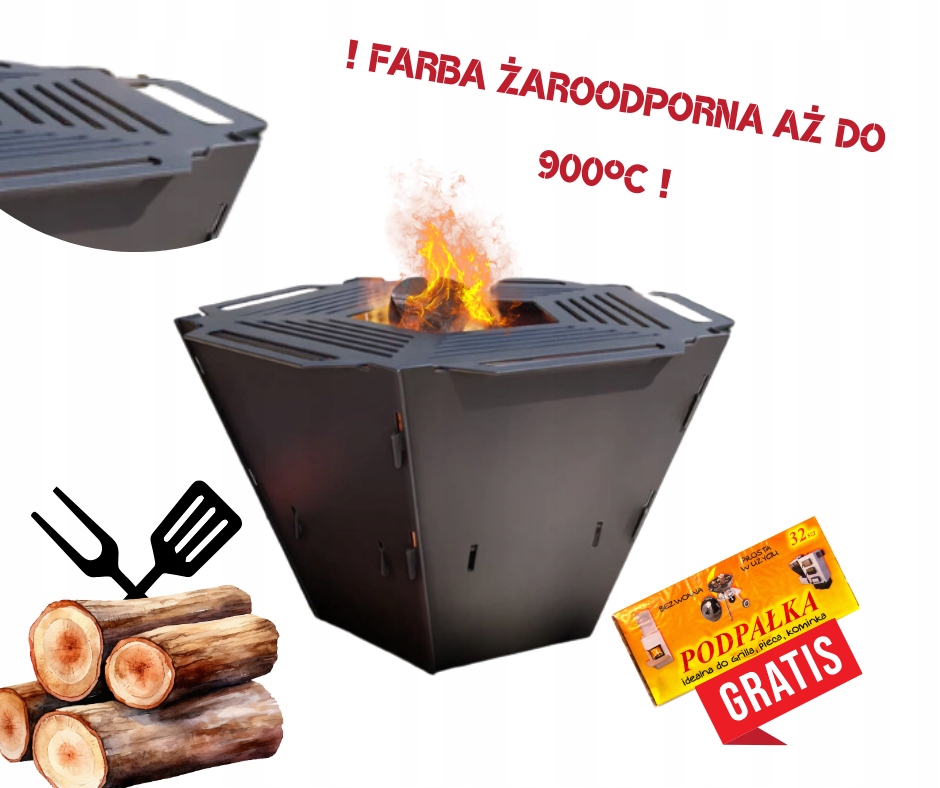 Kulaté Žáruvzdorné Ohniště, Gril Do Zahrady S Vysokým Hlubokým Roštem