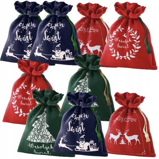 Taška na darčeky Vianočný darček 30x45 100ks Set