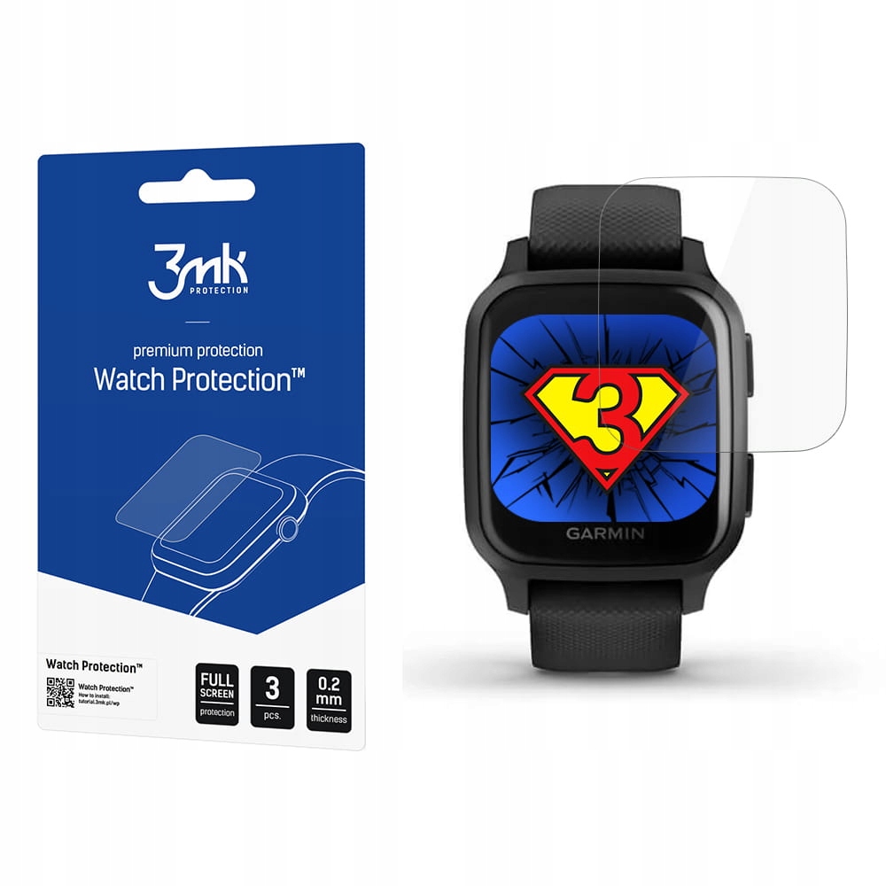 

3x Ochrona na ekran smartwatcha Garmin Venu Sq 3mk