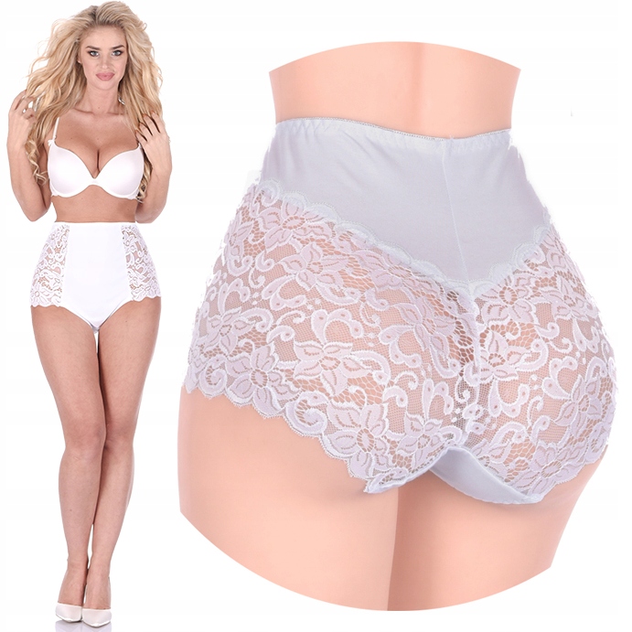 

Majtki Wysokie koronkowe Wyszczuplające plus size