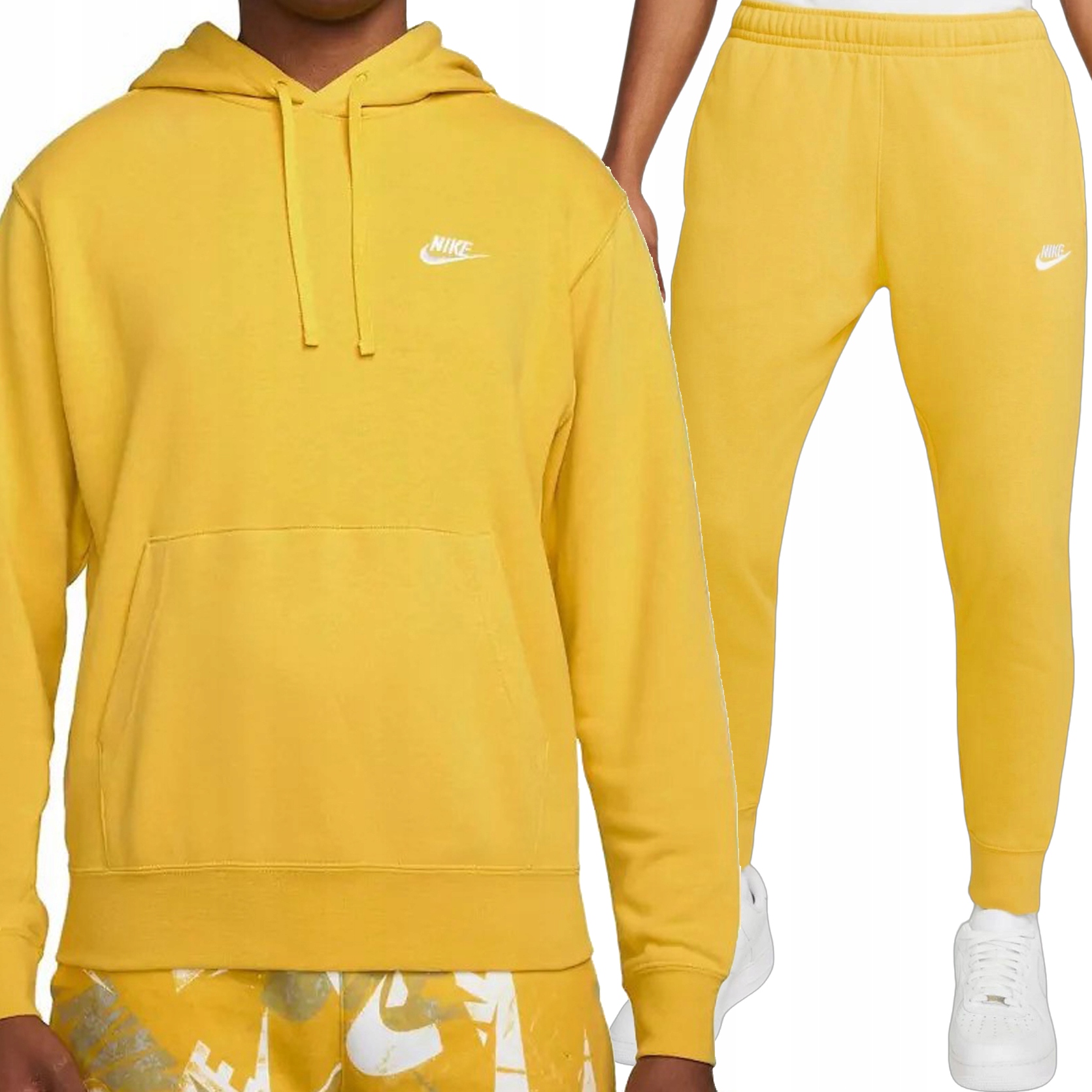 Nike žlutá tepláková souprava pánské kalhoty mikina CZ7857-709 L