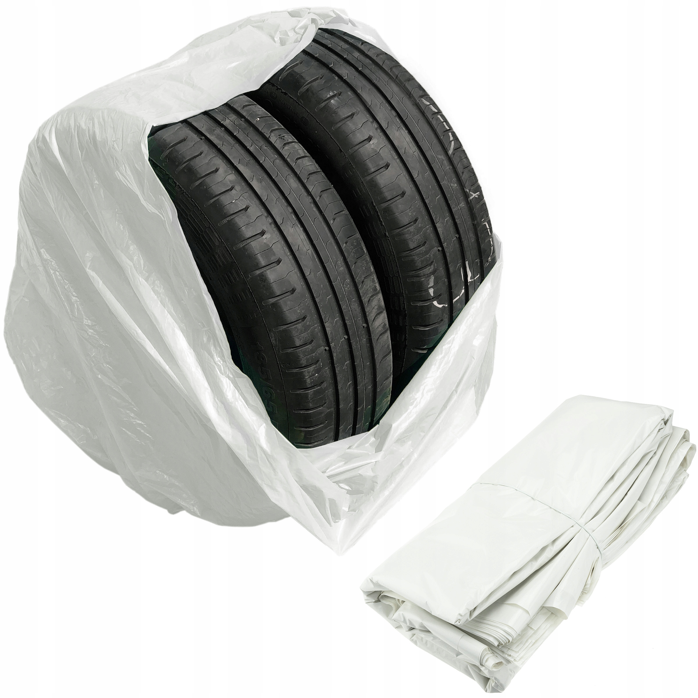 

Worki na Opony Białe Duże Grube 200x200 Ldpe 20szt