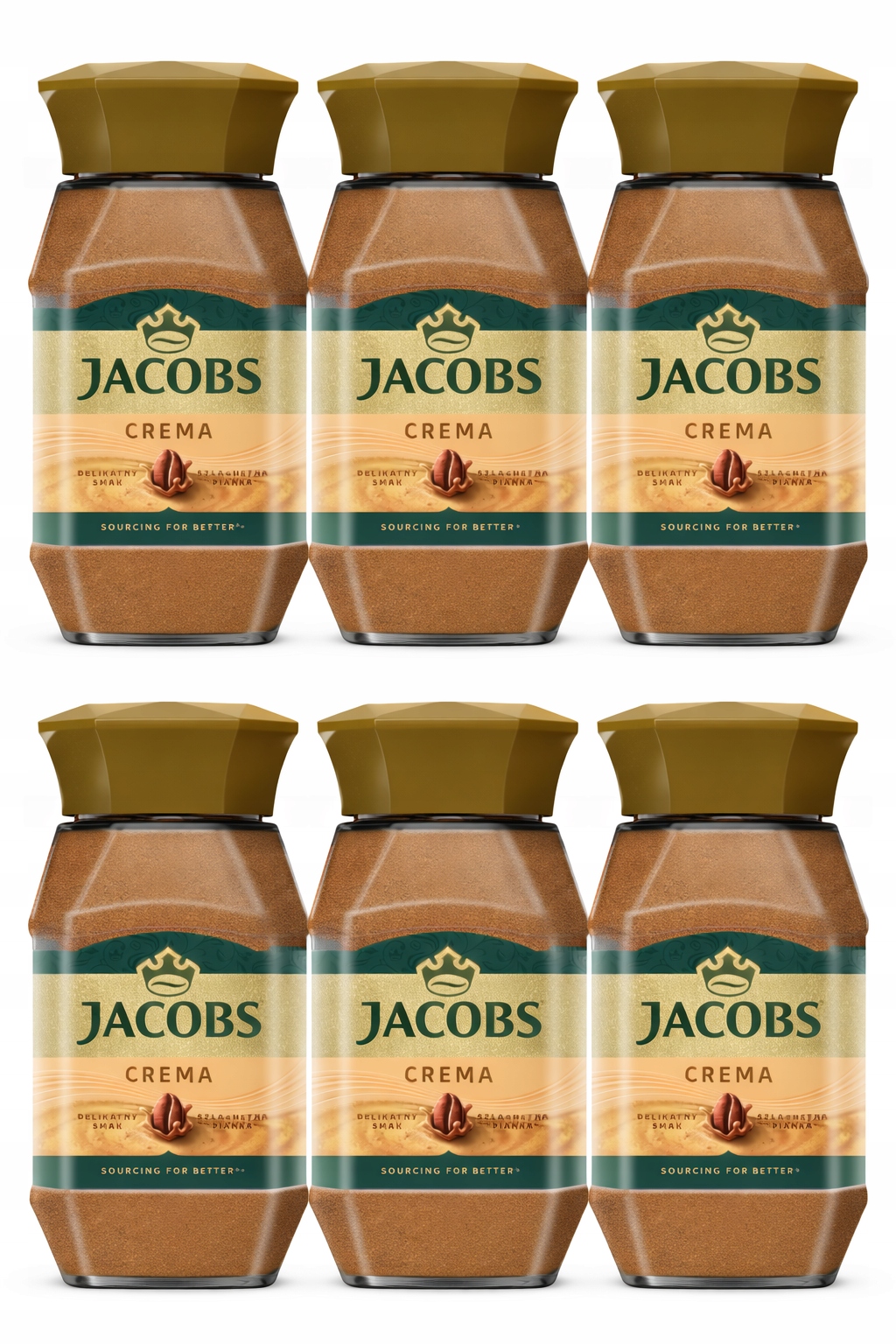 Jacobs Cronat Gold Crema kawa rozpuszczalna 200G x 6 1,2KG