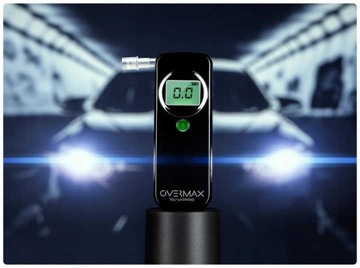 PROFESJONALNY ALKOMAT OVERMAX AD-02 + KALIBRACJA Model AD-02
