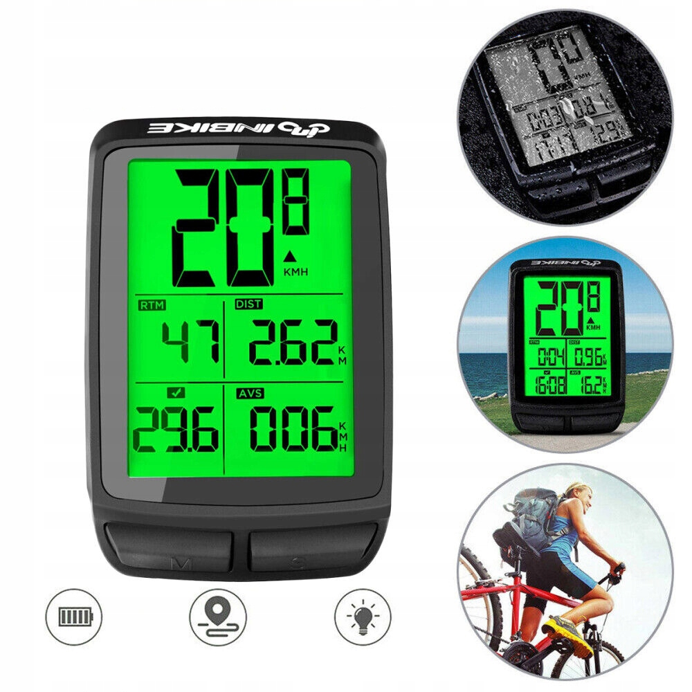 LICZNIK ROWEROWY BEZPREWODOWY na rower TRYB NOCNY PODŚWIETLANY