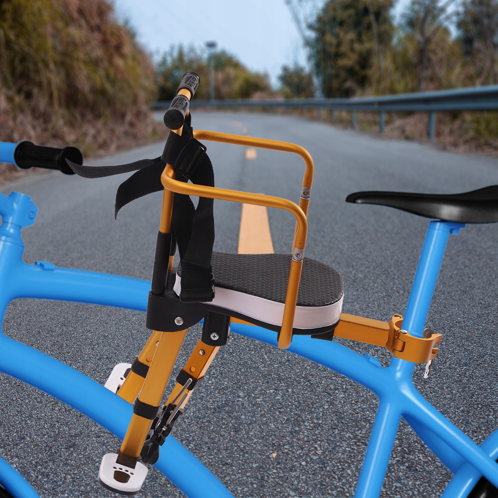 FOTELIKI DZIECIĘCE DO ROWERÓW ŻÓŁTY+CZARNY Marka Inna marka