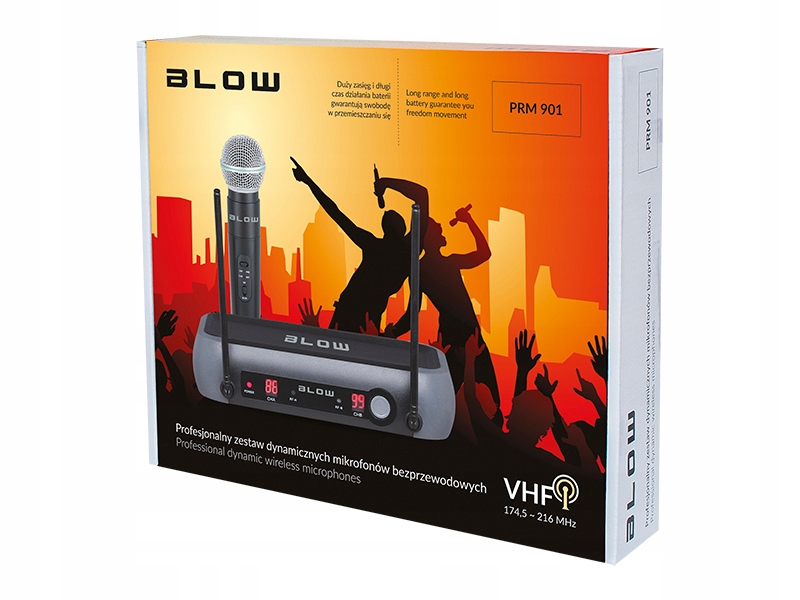 MIKROFON BEZPRZEWODOWY PROFESJONALNY ZESTAW STACJA Marka Blow